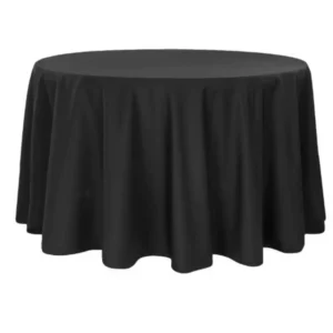 Toalha Redonda Preta